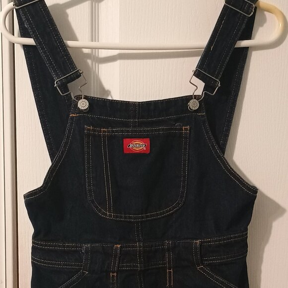 Dickies Dresses & Skirts - Dickies/Overall Mini Dress/Womens/S/Dark Blue/Denim Pinafore Workwear